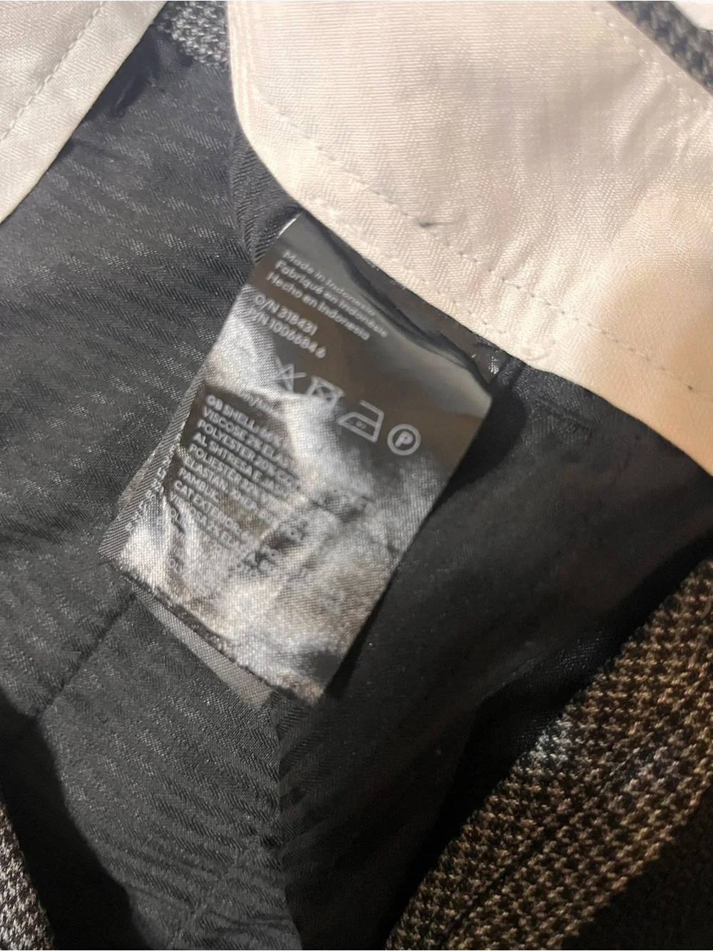 H&M Men's Gray Patterned Two-Piece Suit